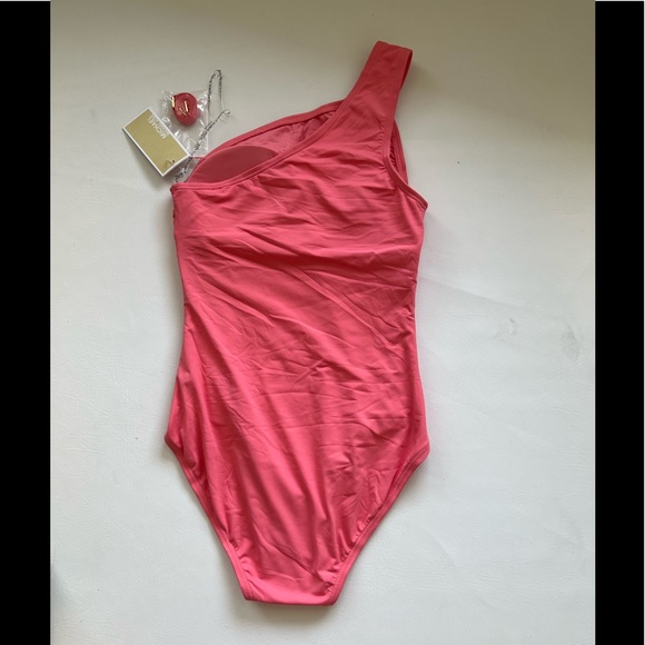Michael Kors Embellished One-Shoulder Underwire One-Piece Swimsuit - Picture 3 of 4